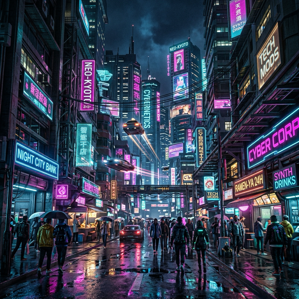 Cyberpunk City Showcase Wallpaper